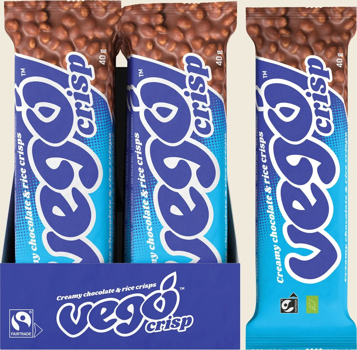 Crisp Chocolate Bar Creamy Chocolate & Rice Crisps 20x40g