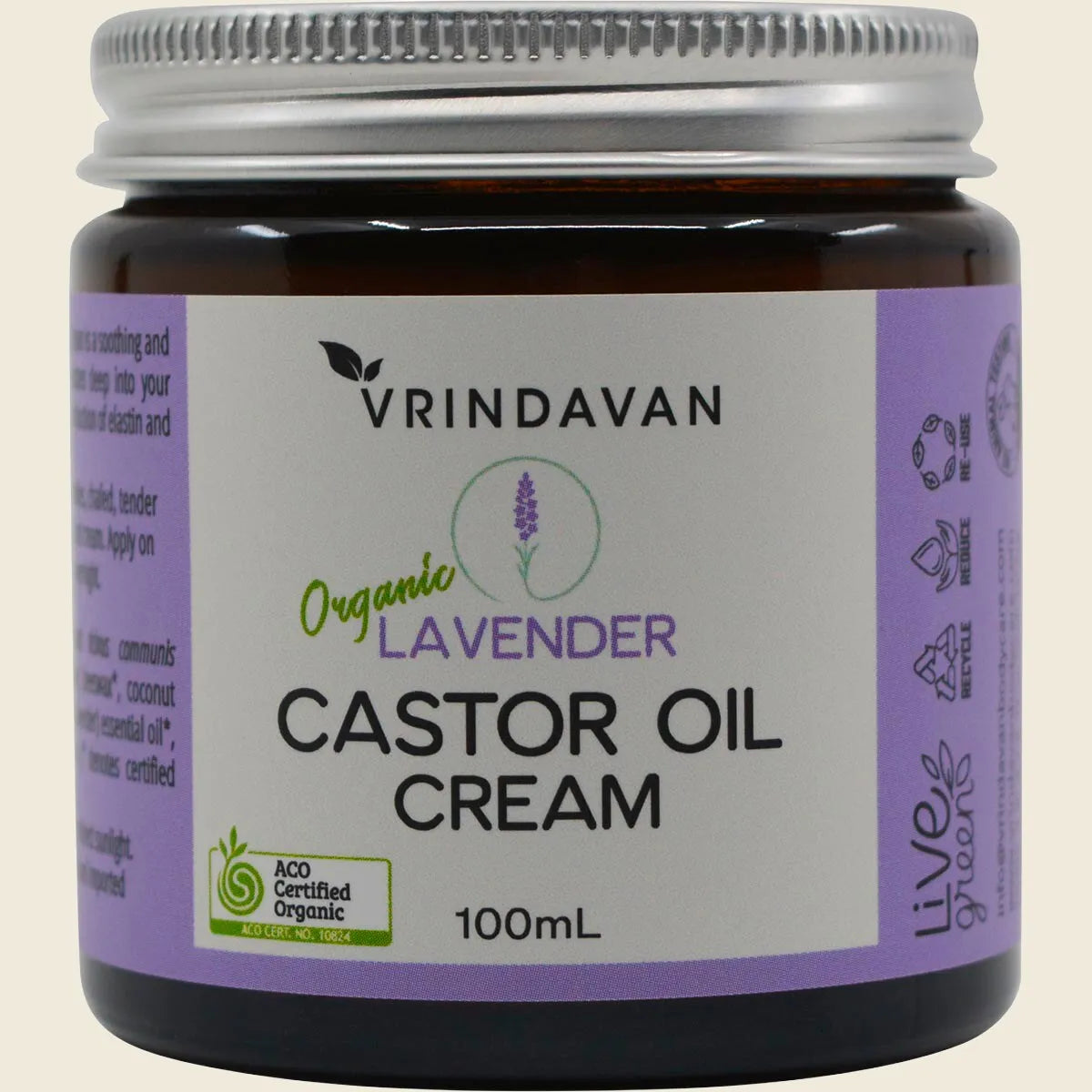 Castor Oil Cream Lavender 100ml