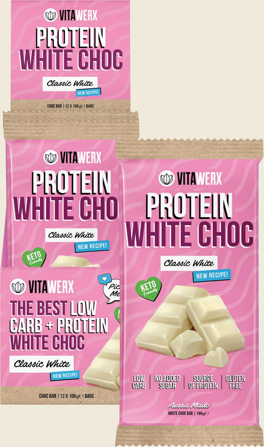 Protein White Choc Bar 12x100g