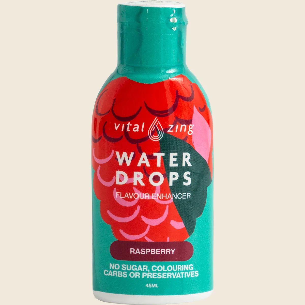 Vital Zing Water Drops (flavour Enhancer With Stevia) Raspberry 45ml