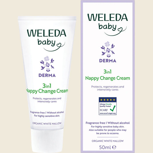 Weleda Baby Derma Nappy Change Cream White Mallow (fragrance Free) 50ml Sell Through New Sku 3099739