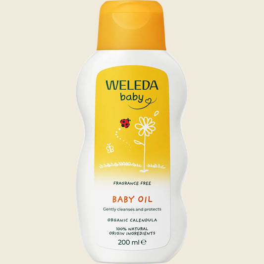 Weleda Baby Organic Baby Oil Calendula Fragrance Free 200ml