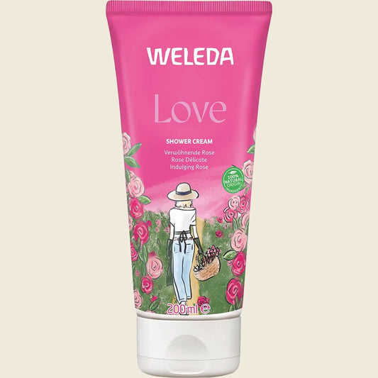 Weleda Aroma Shower Gel Love (damascena Rose + Jasmine + Ylang Ylang) 200ml