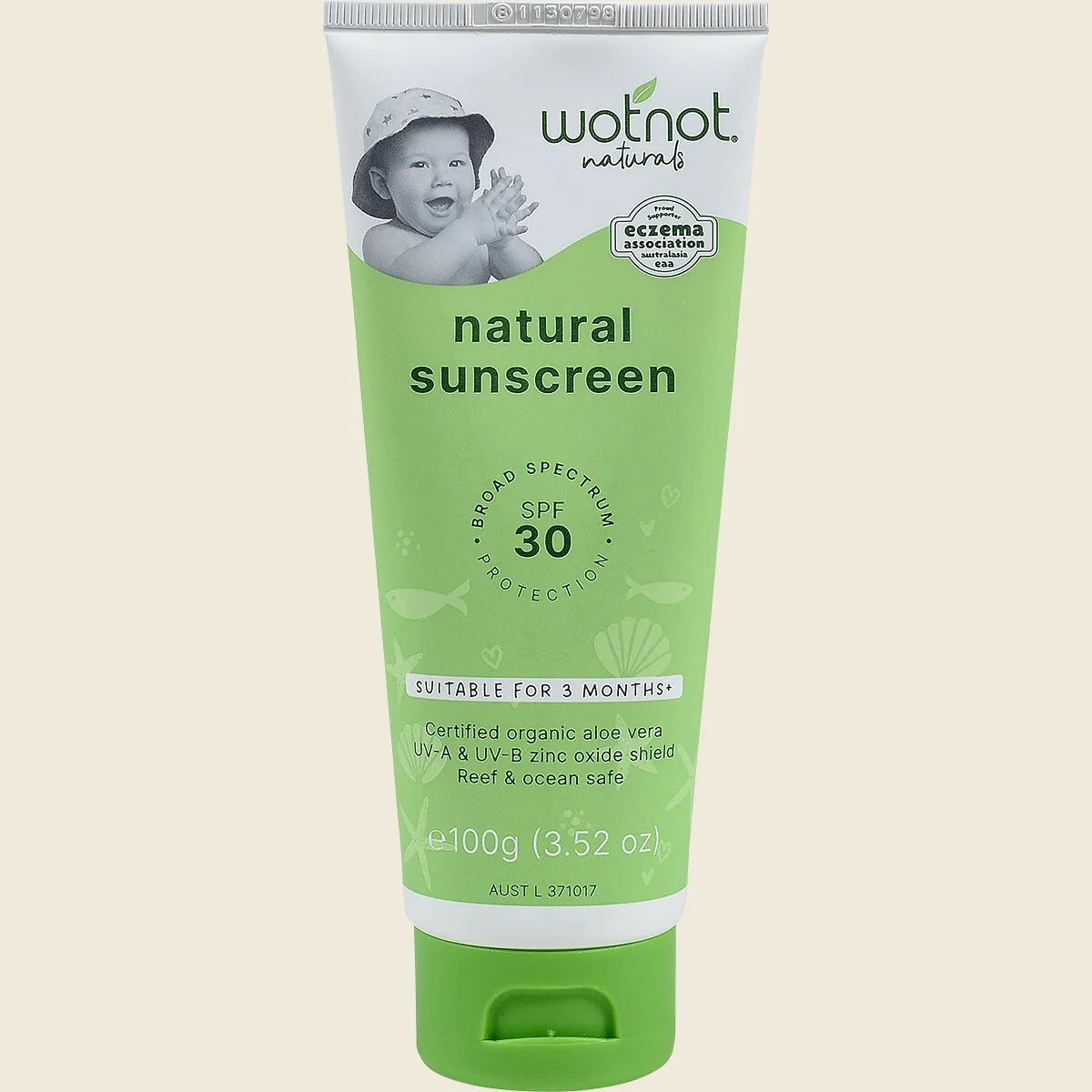 Wotnot Naturals Natural Sunscreen Spf 30 100g
