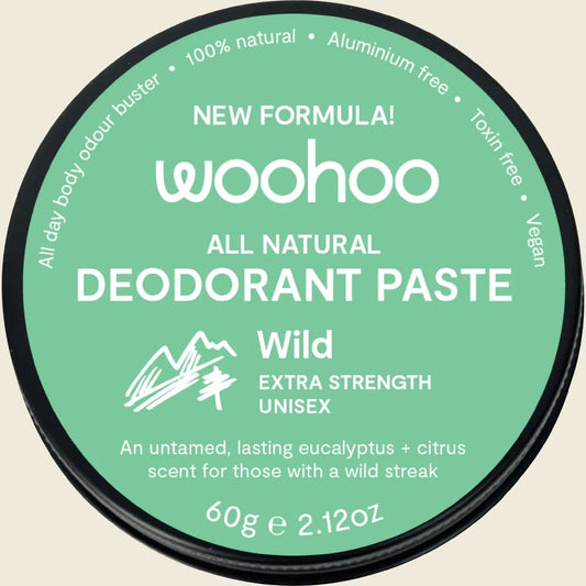 Woohoo Deodorant Paste Wild (Ultra Strength Unisex) 40g