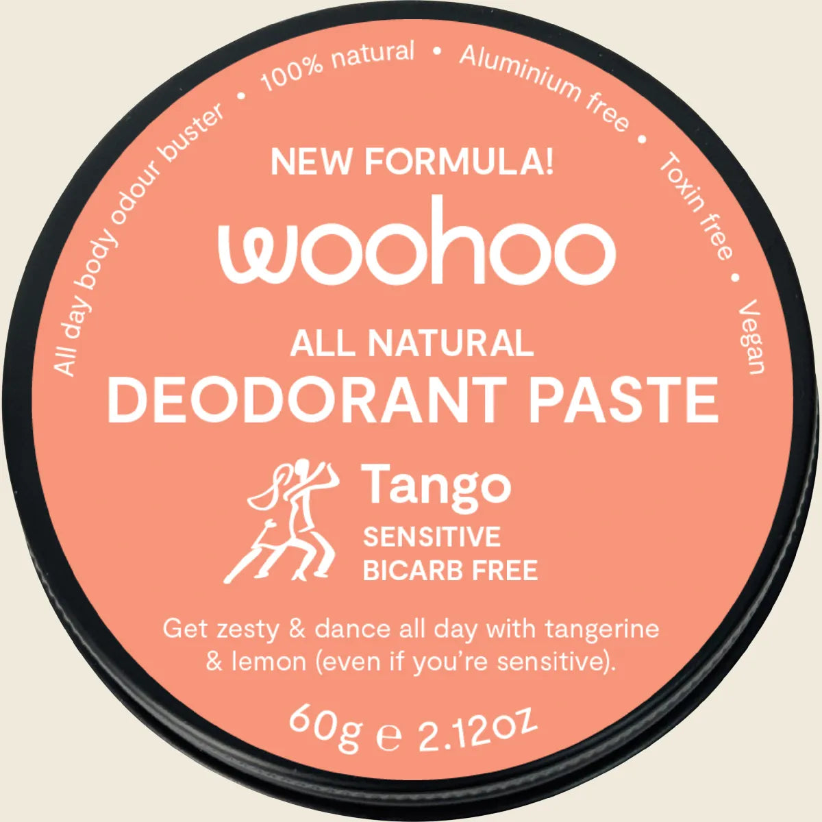 Woohoo Body Woohoo Deodorant Paste Tango (sensitive Bicarb Free) Tin 60g