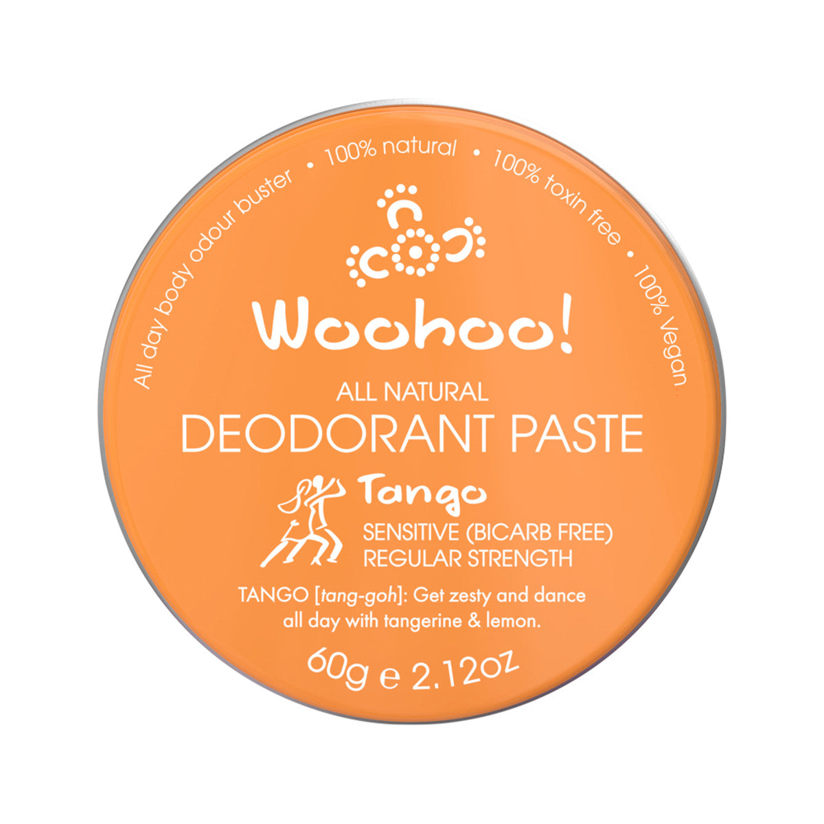 Woohoo Deodorant Paste Tango (sensitive Bicarb Free) Tin 60g