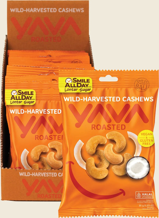 Yava Wild-Harvested Cashews Roasted 10x35g
