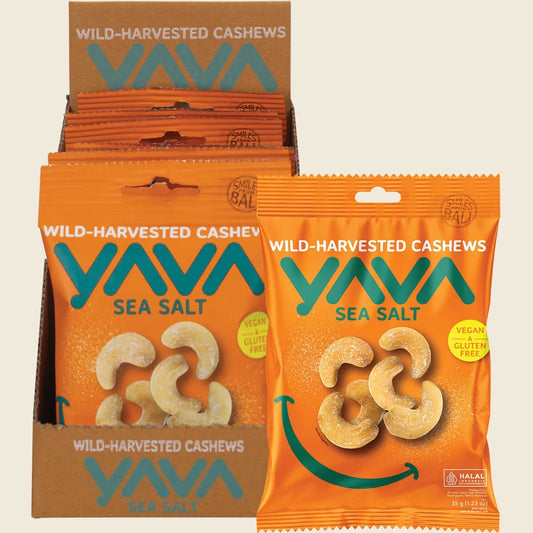 Wild-Harvested Cashews Sea Salt 10x35g