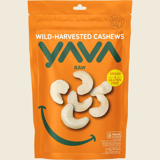 Yava Wild-Harvested Cashews Raw 275g
