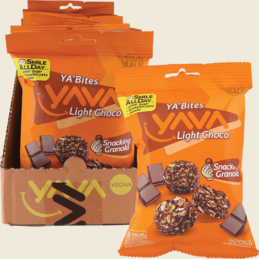 Yava YA'Bites Granola Snack Light Choco 8x35g