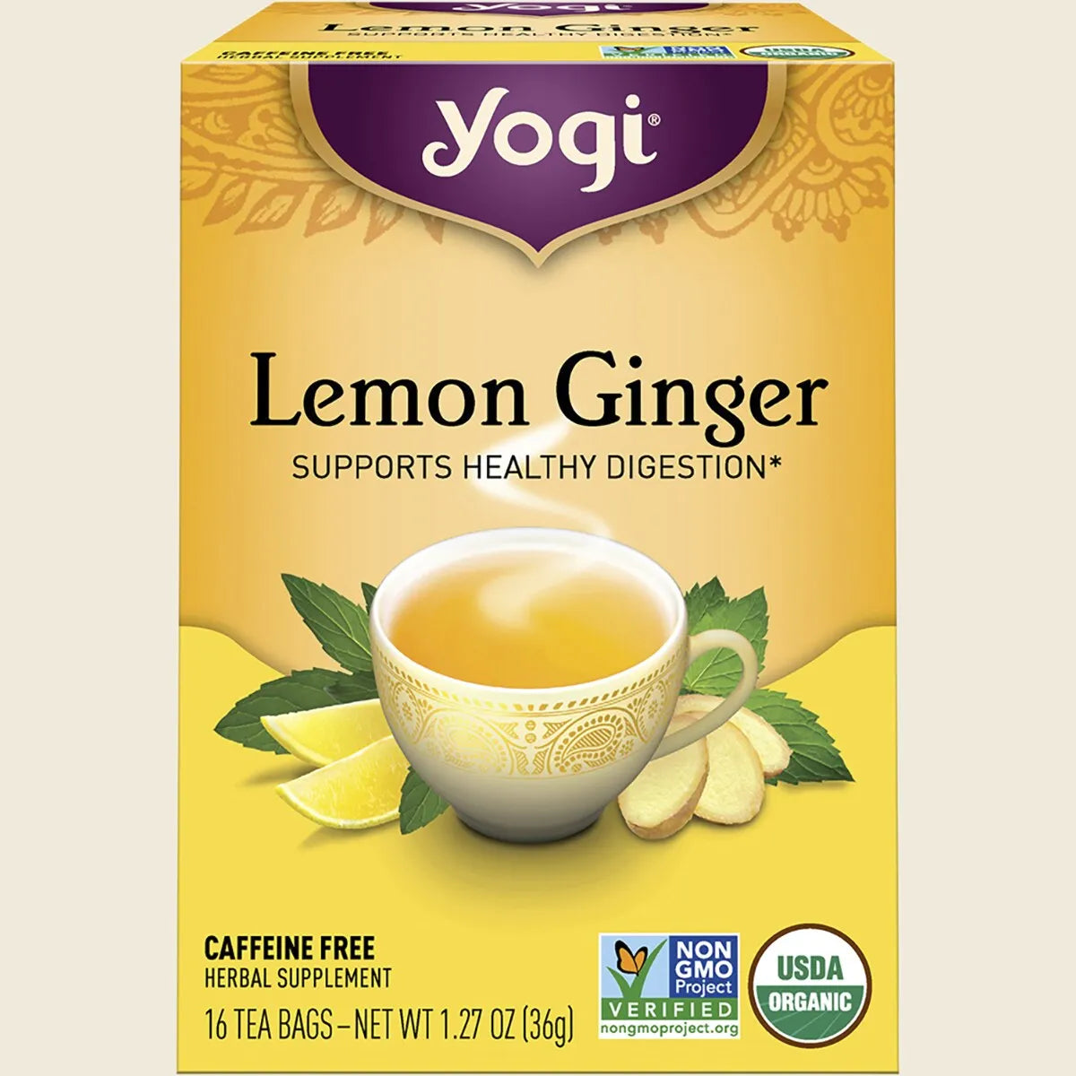 Herbal Tea Bags Lemon Ginger 16pk